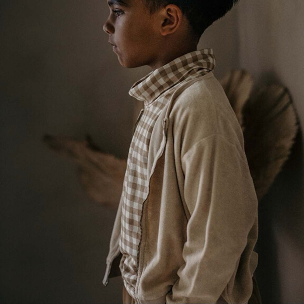 KIDS The Simple Folk terry bomber jacket